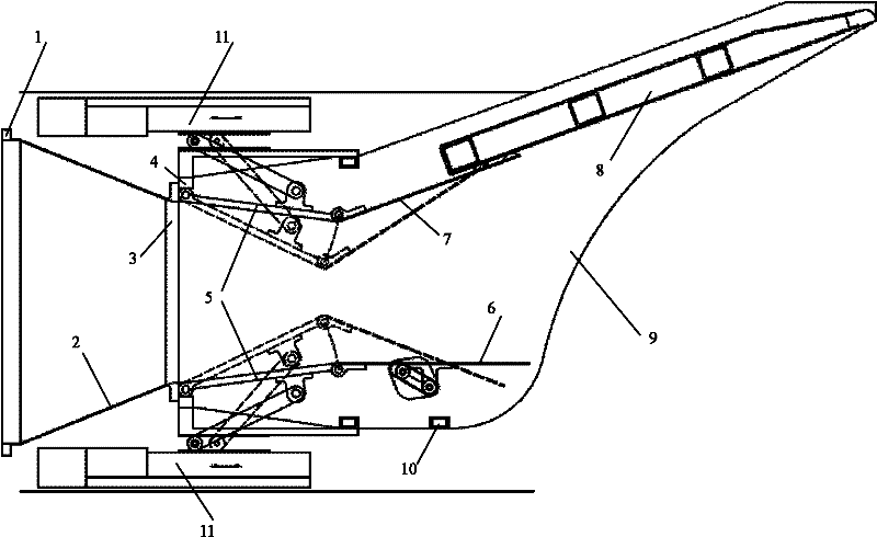 Differential adjustable unilateral expansion nozzle