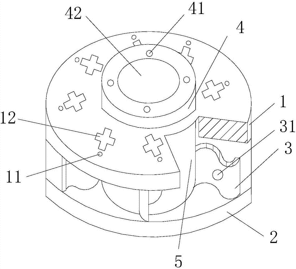 Heat dissipation type automobile brake disc