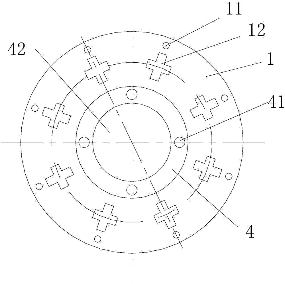 Heat dissipation type automobile brake disc