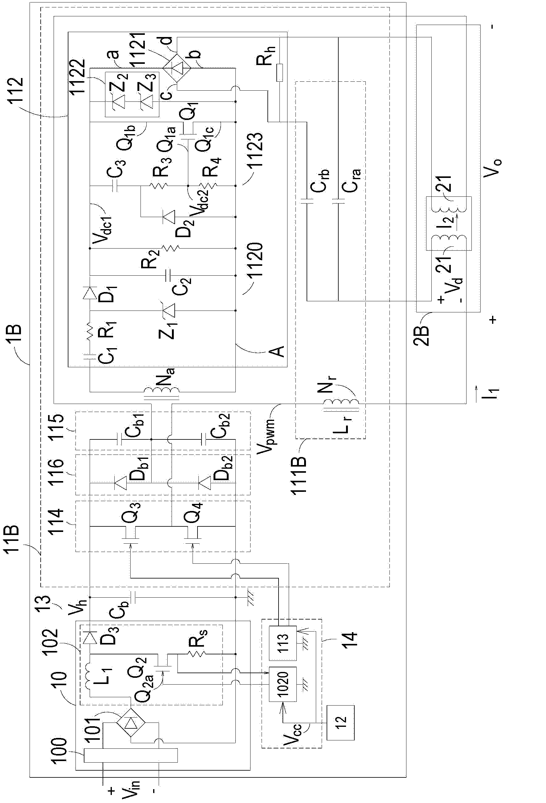 Resonance capacitor adjusting element and current preheating type electronic ballast applicable to same