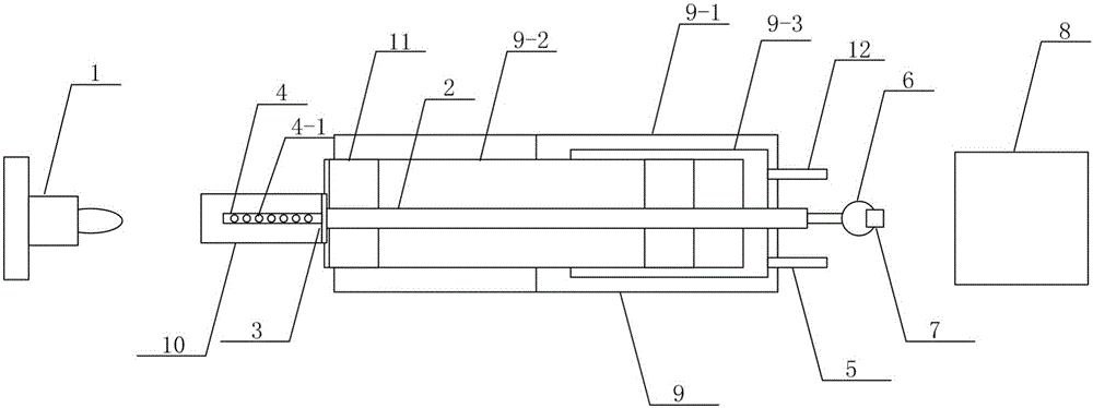 Coal seam mining-induced fracture field gas pressure measuring structure