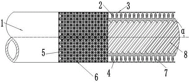 Evaporating pipe with narrow-gap steam exhaust opening