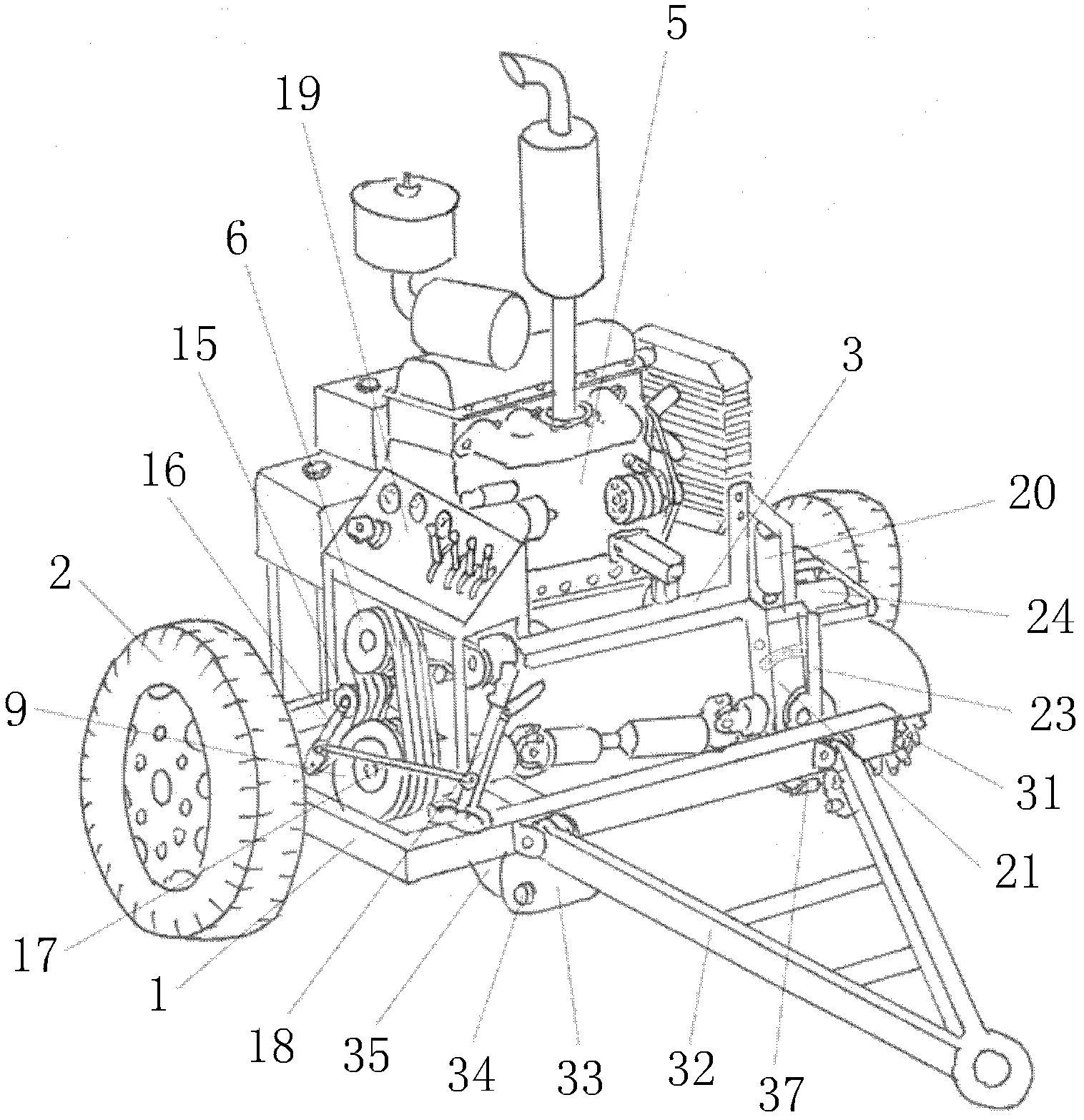 Road surface milling machine