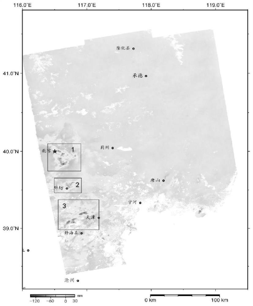 Surface deformation detection method based on synthetic aperture radar interferometry technology