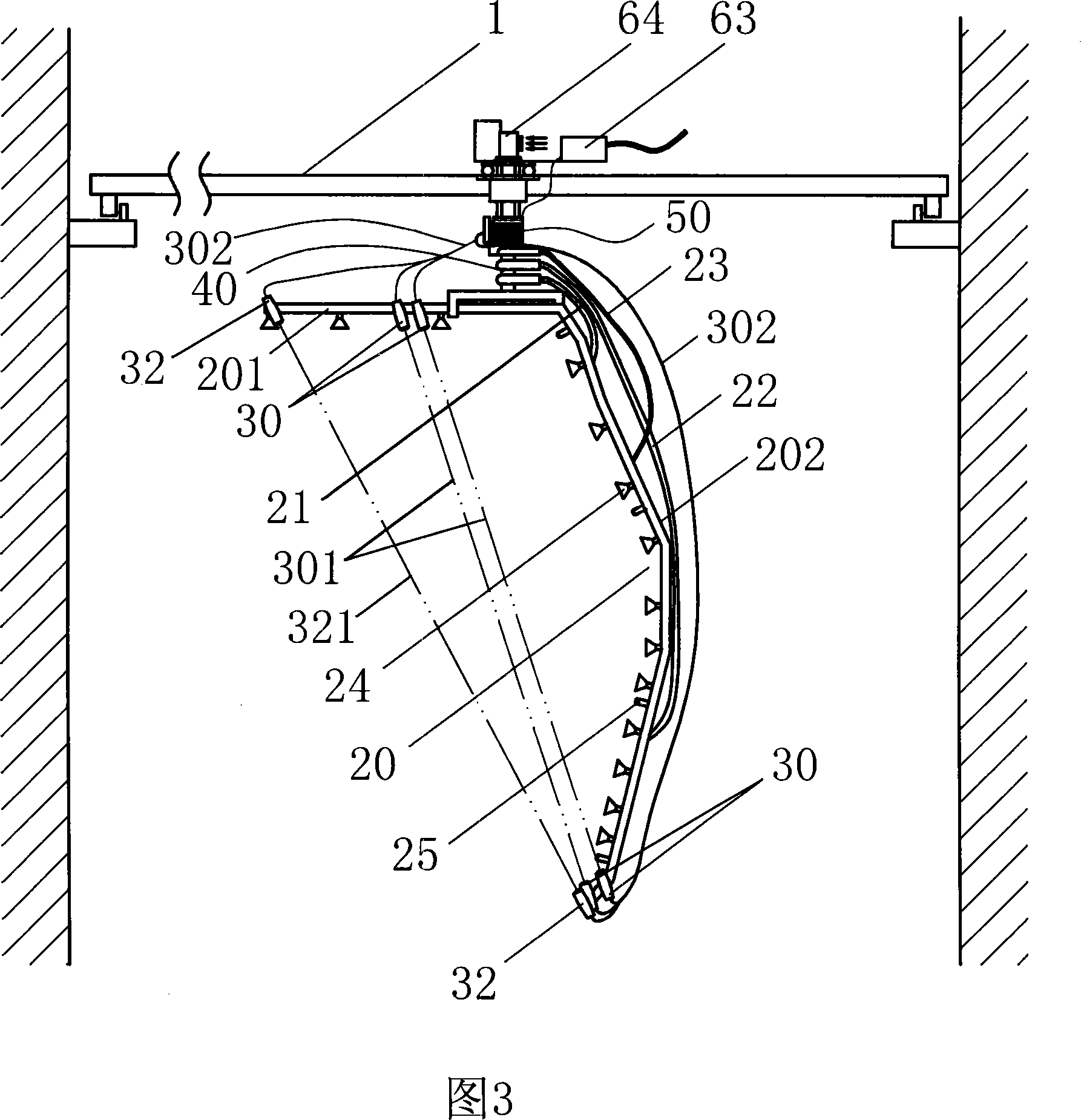 Surrounding type non-contact wiping-free car washing machine