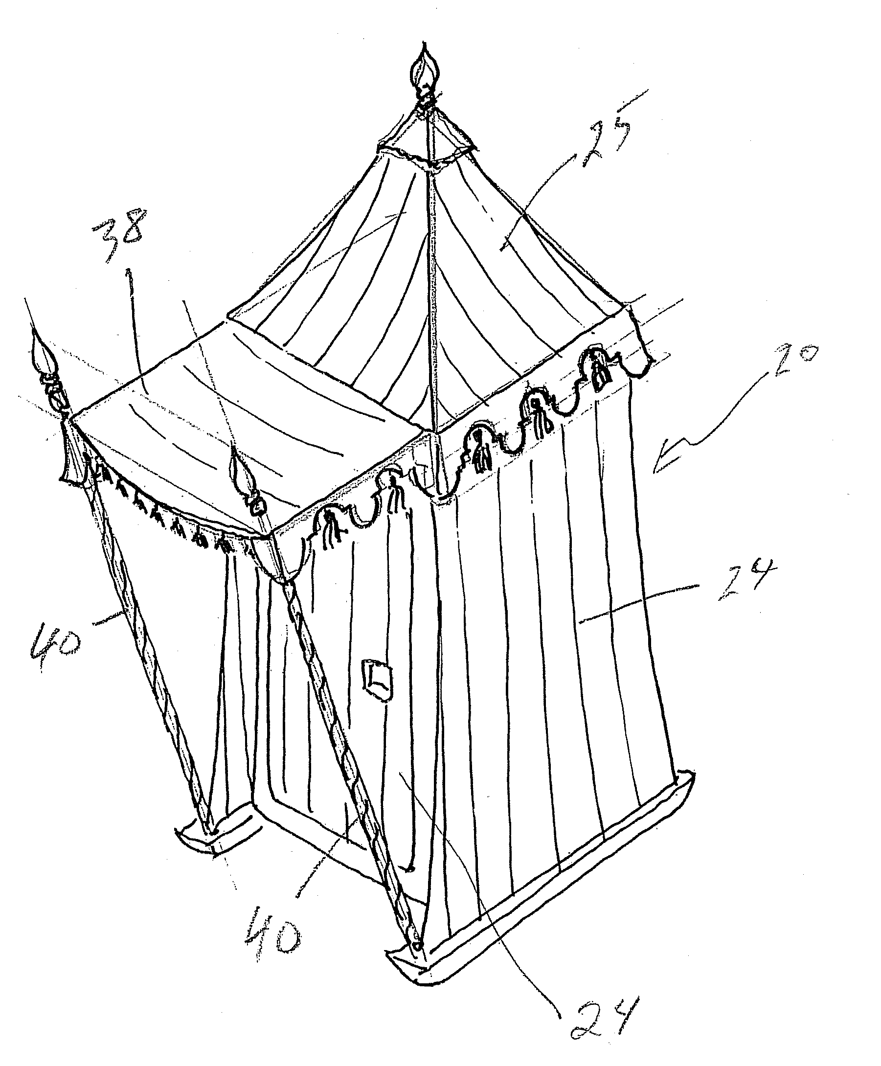 Method and system for encompassing a construction site structure