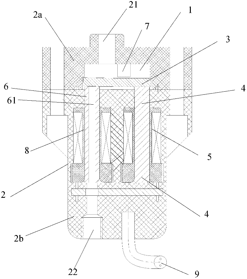 Electromagnetic valve and electromagnetic valve system