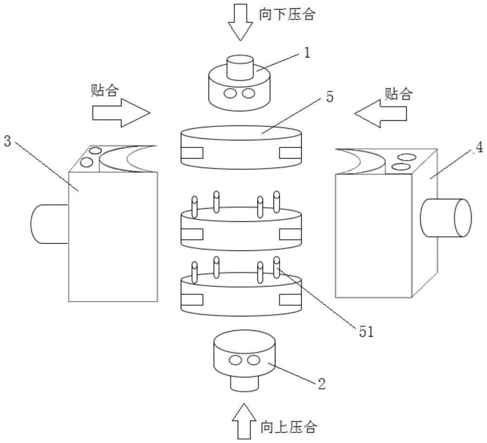 Multi-chip bonding structure of LED semiconductor chip