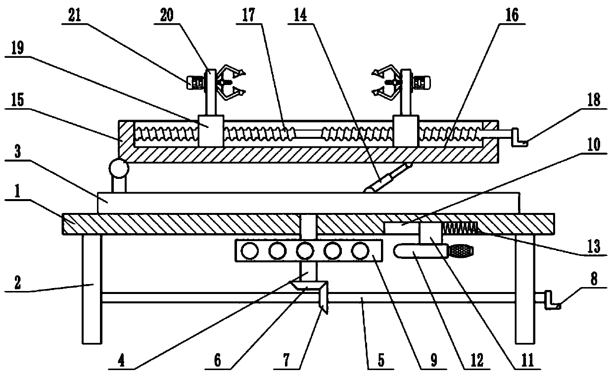 Working table for stone machining