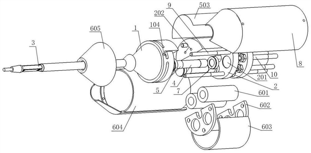 A wind tunnel tail strut structure suitable for active vibration reduction in low temperature environment