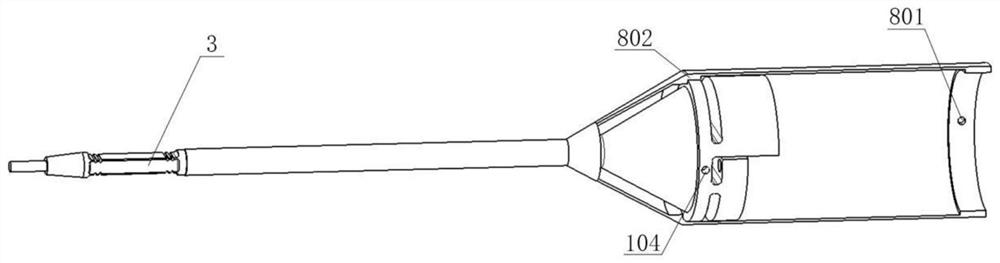 A wind tunnel tail strut structure suitable for active vibration reduction in low temperature environment