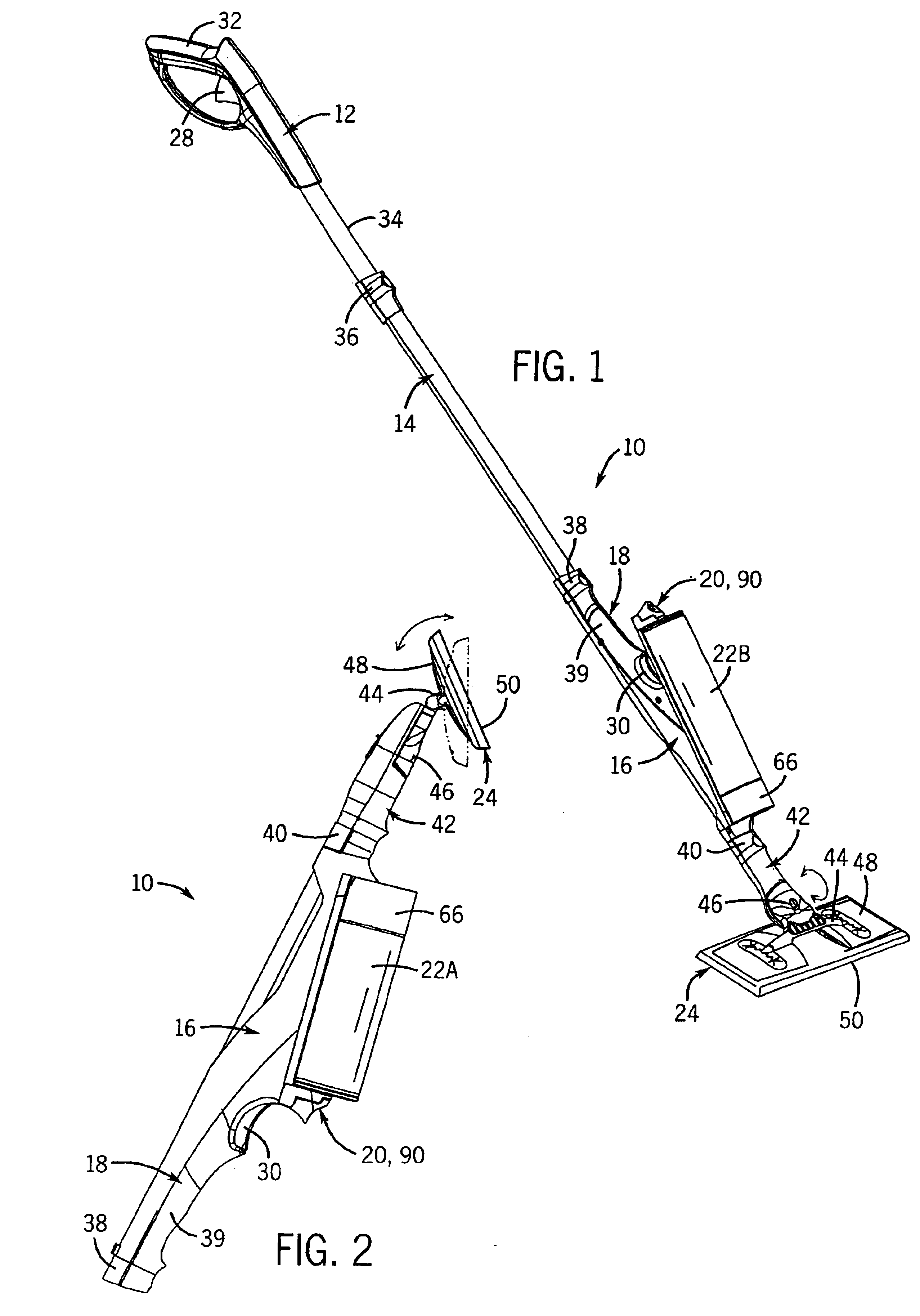 Cleaner with adjustable aerosol canister retainer