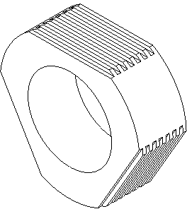 Helical six-point floating centering mechanism