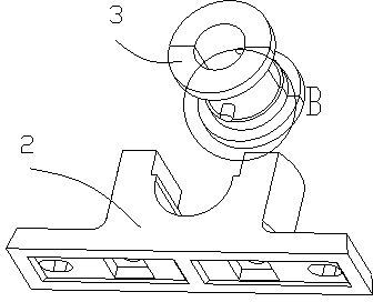 Anti-disengaging mandrel roller fixing device for caterpillar track conveyer