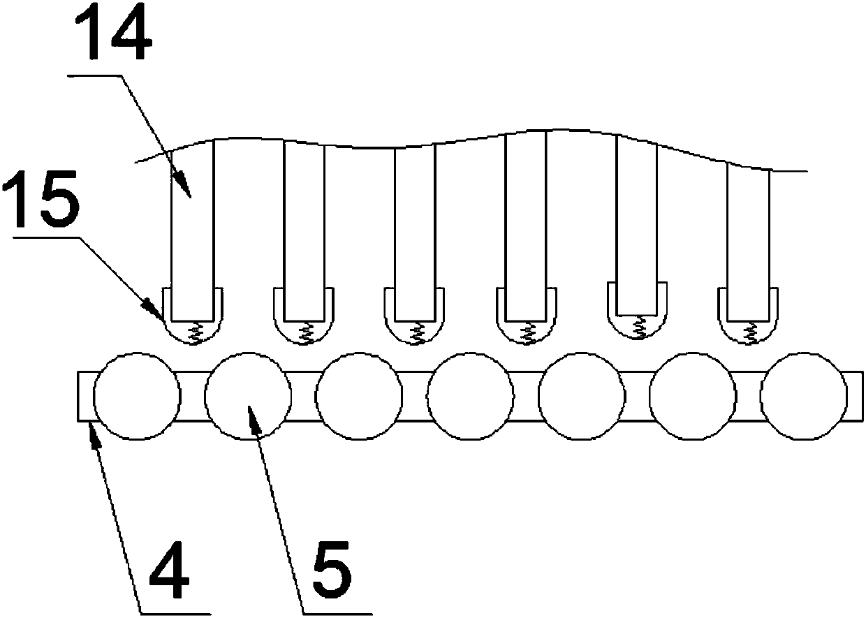 Water chestnut cleaning and earth removing device