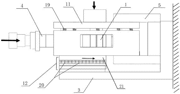 Rough crack flow guide capability test experiment device and test evaluation method