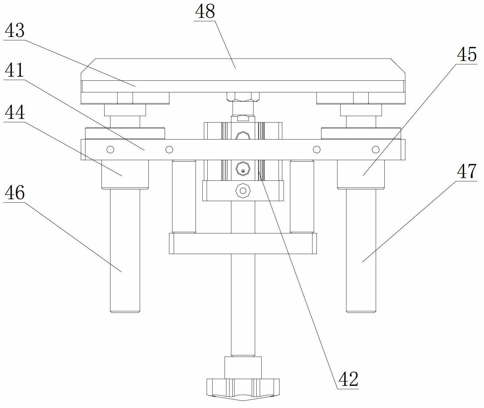 Full-automatic material arraying mechanism