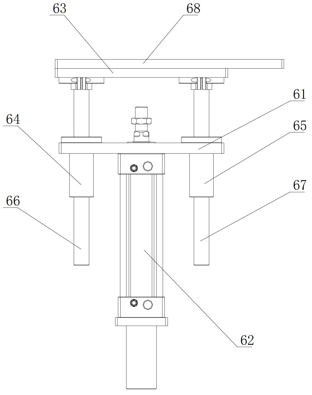 Full-automatic material arraying mechanism