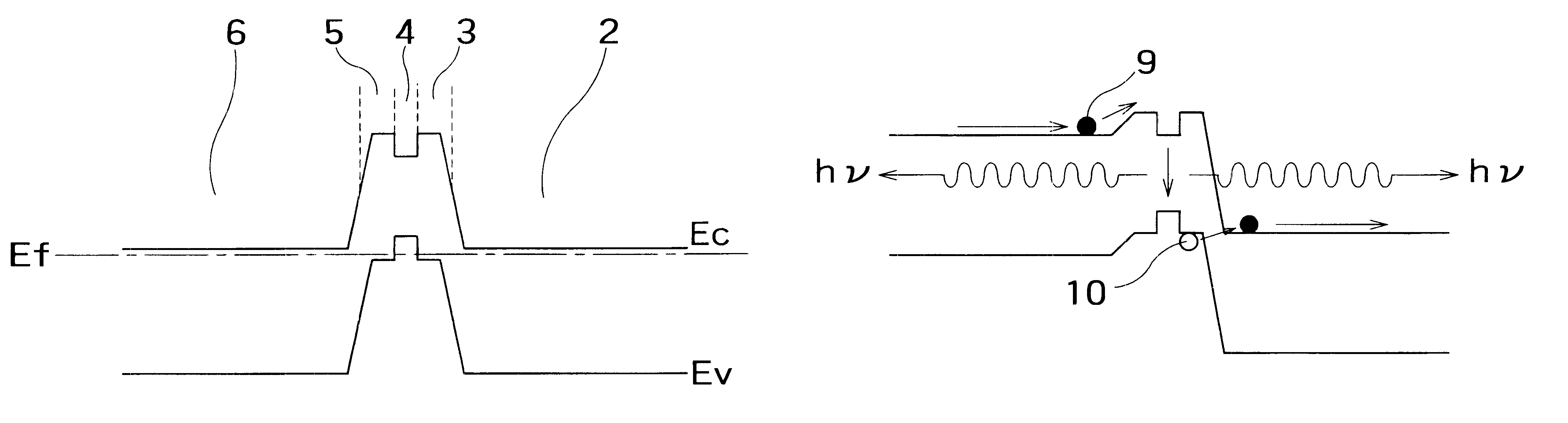 Bidirectional semiconductor light-emitting element and optical system