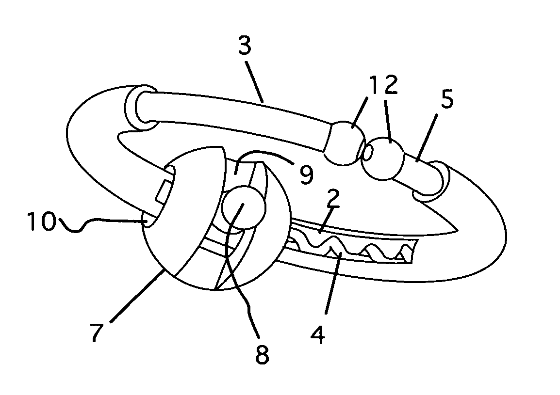 Earring with integral spring