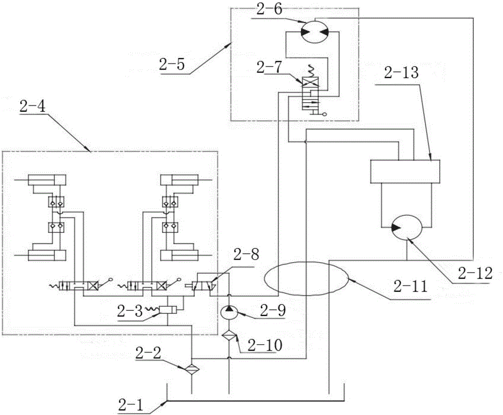 High-voltage hot-line work robot insulating hopper hydraulic air-conditioning system and method