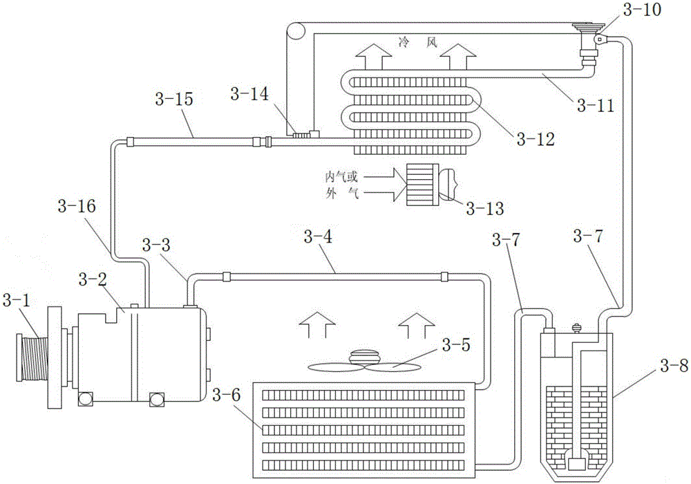 High-voltage hot-line work robot insulating hopper hydraulic air-conditioning system and method