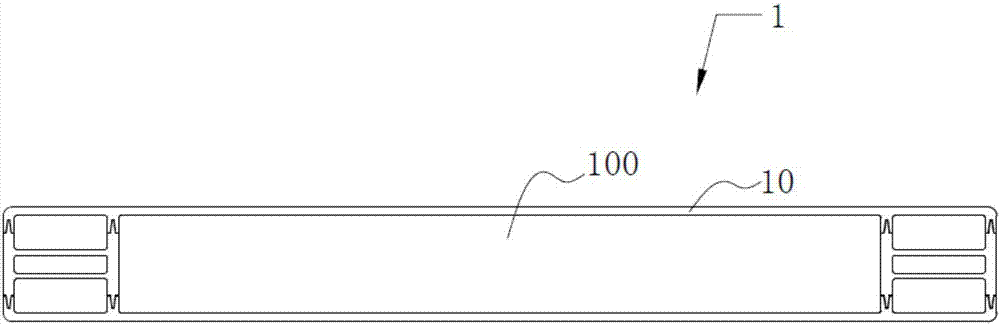 Transparent plate assembly piece