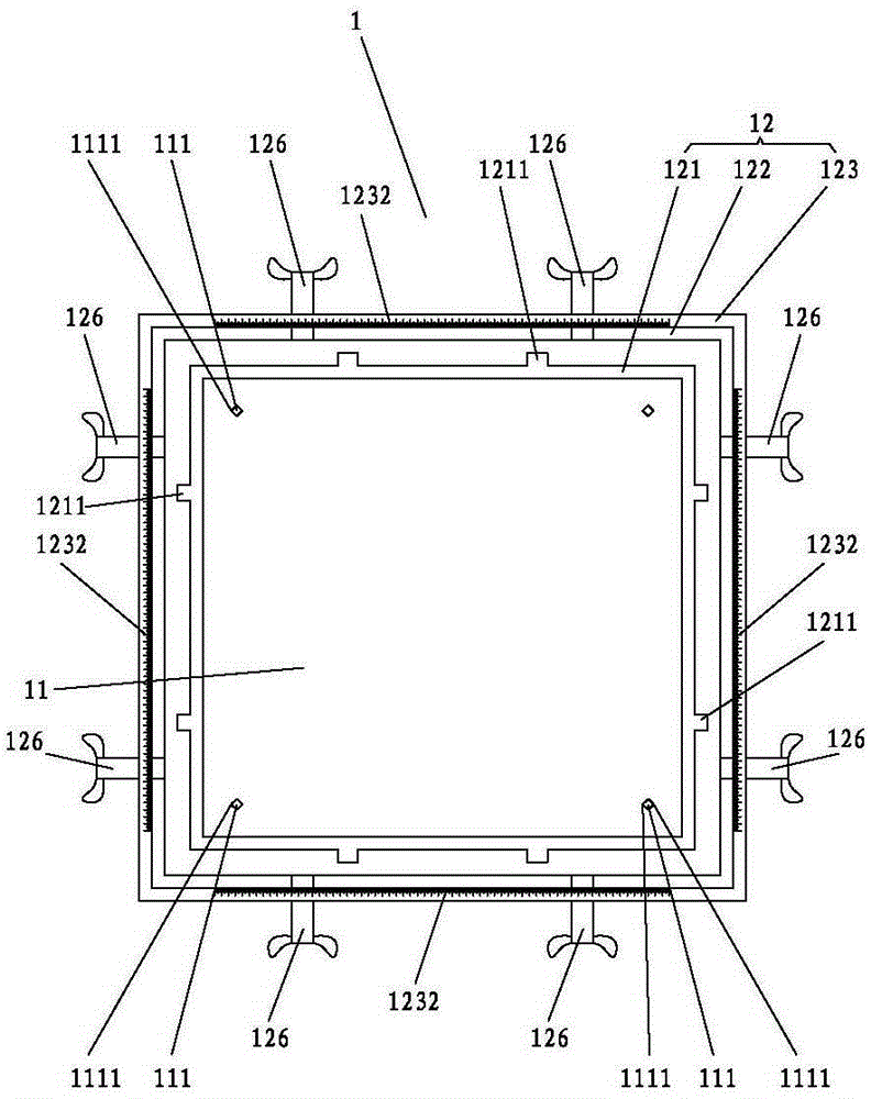 A screen screen, double printing device, double printing machine and double printing process