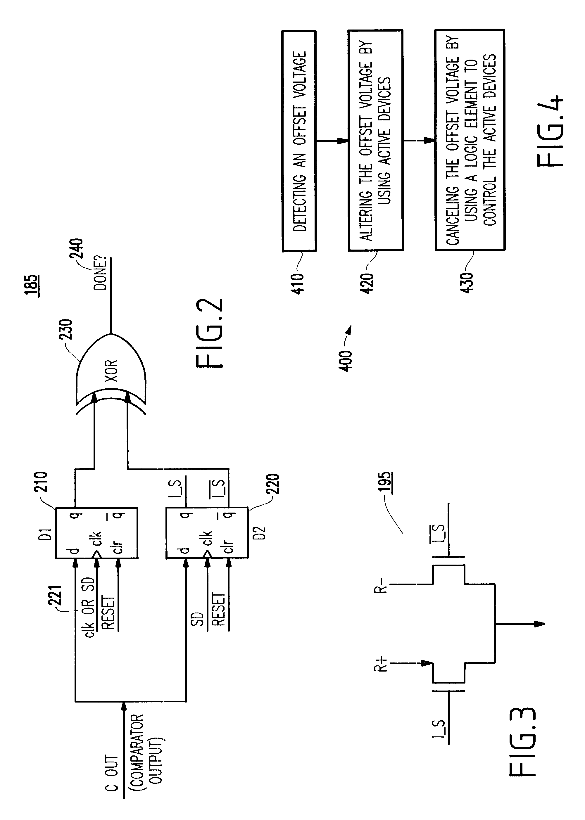 Method and circuit for automatically correcting offset voltage