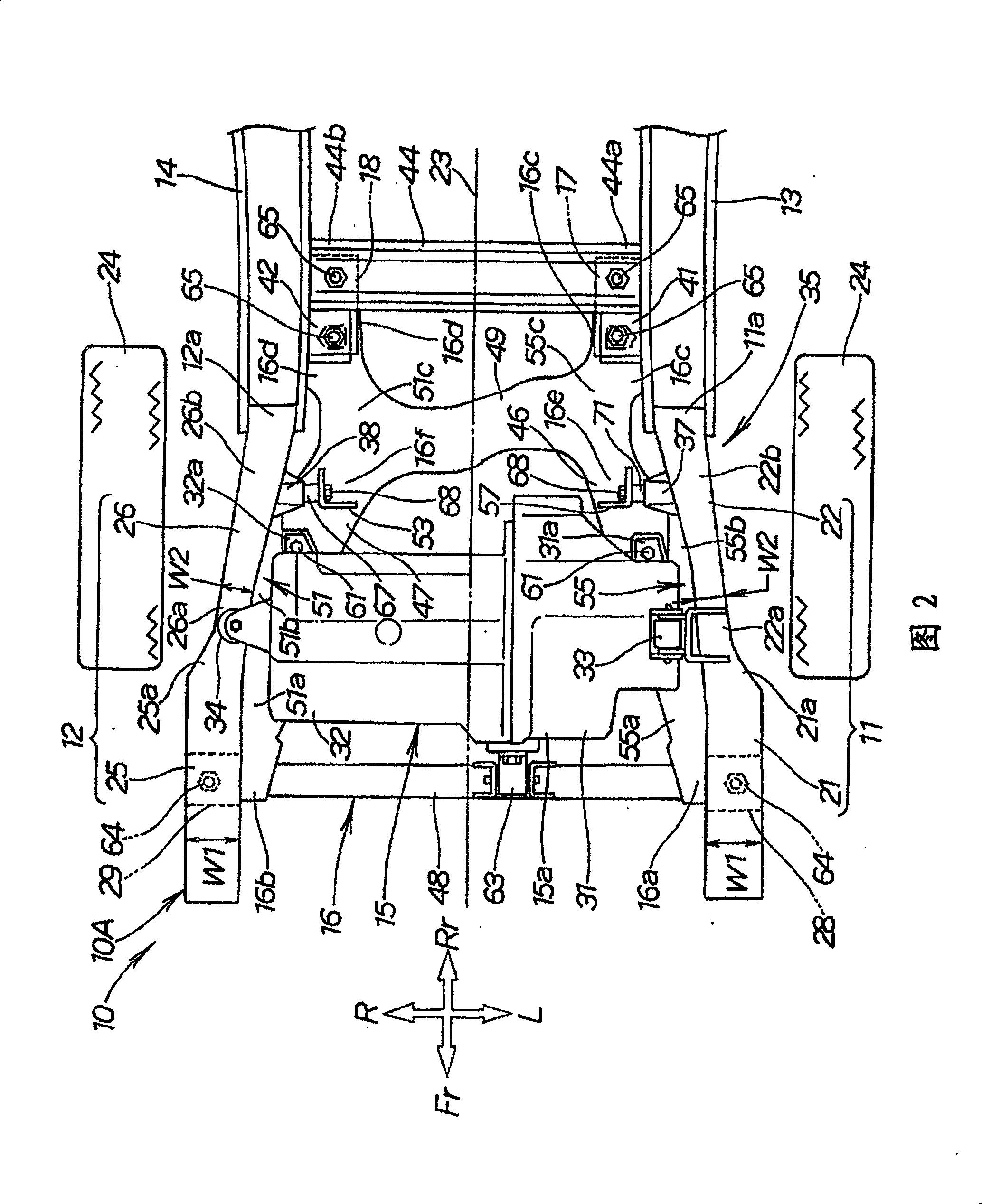 Front vehicular body structure