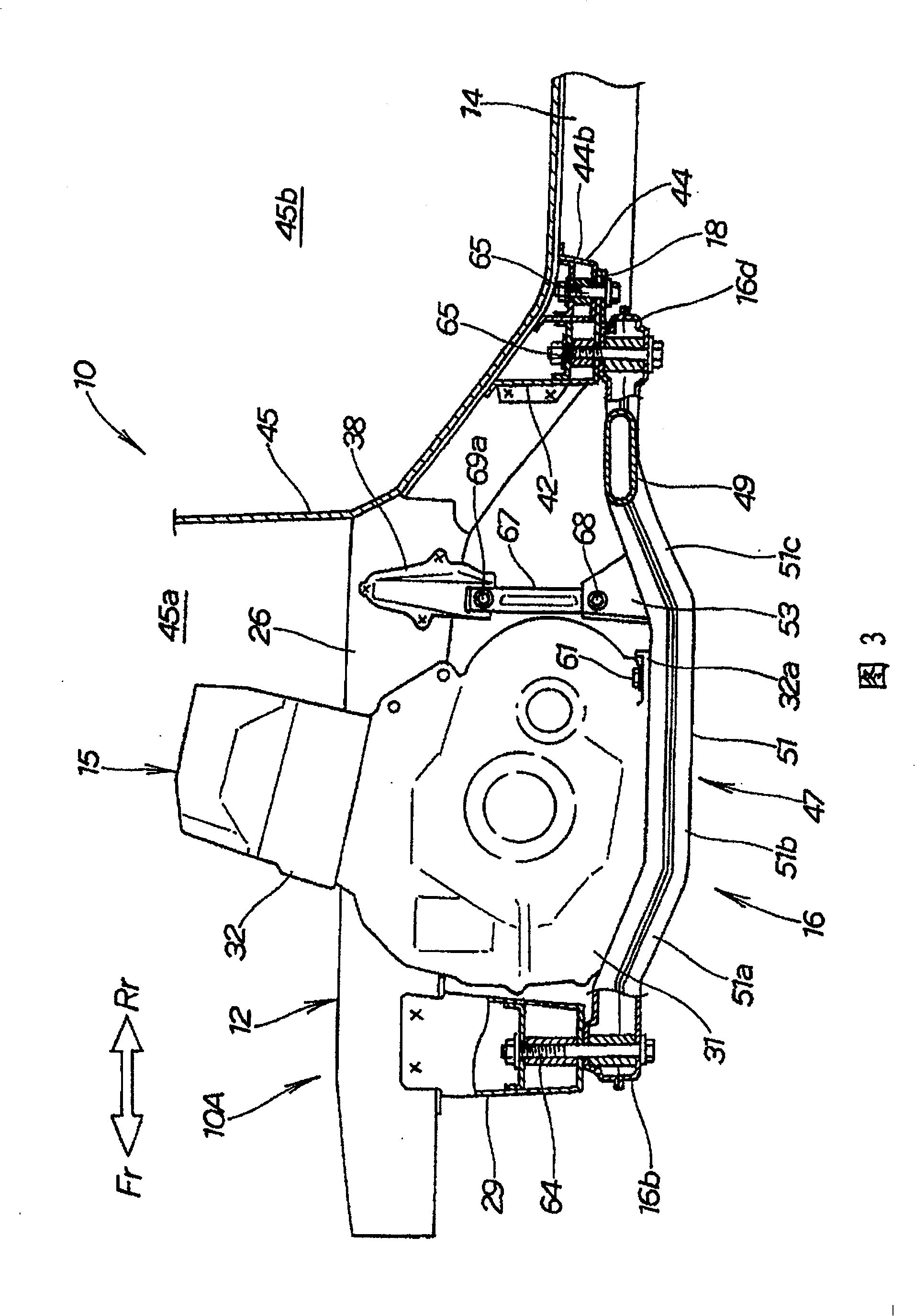 Front vehicular body structure