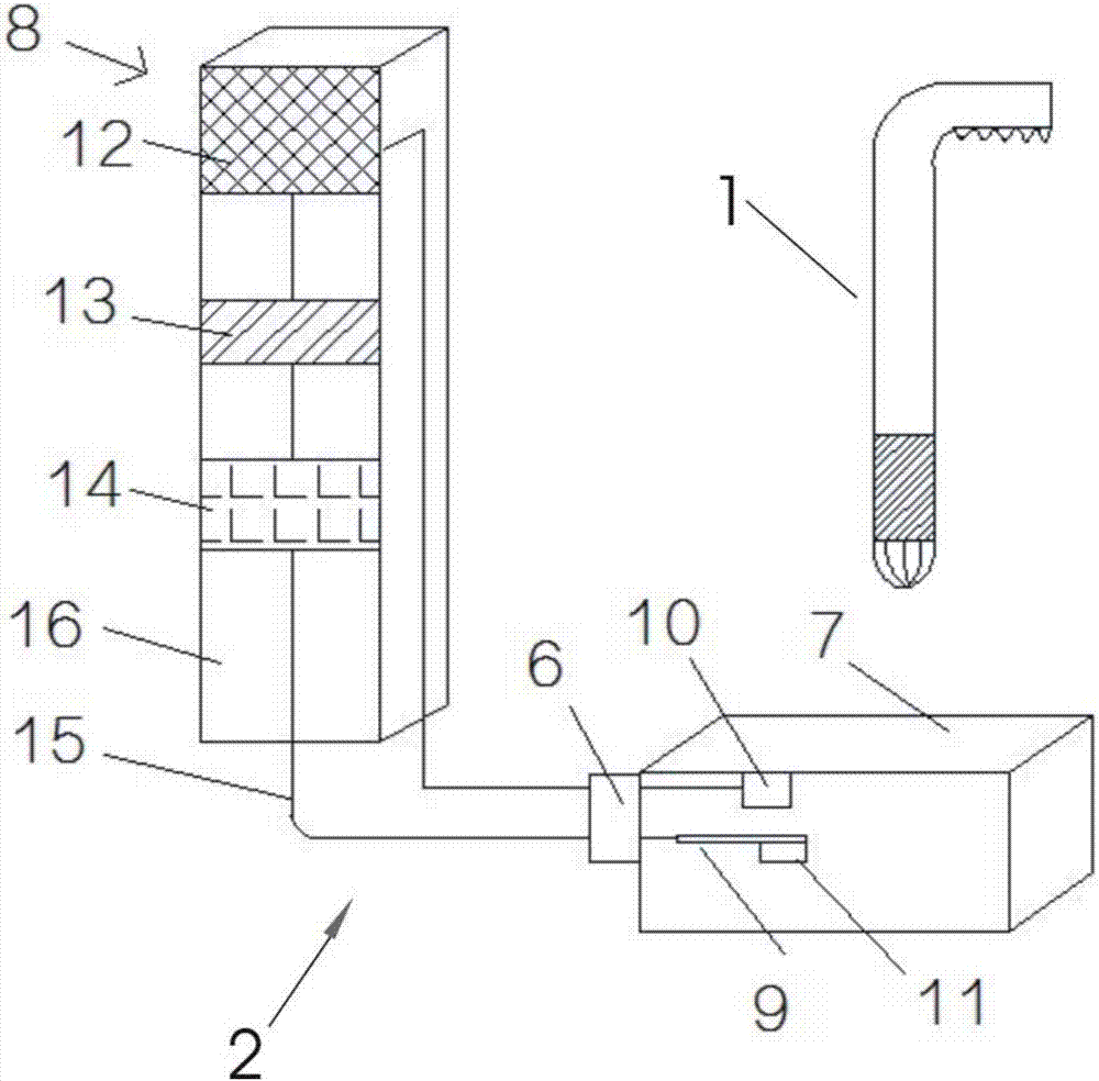 Prompt and alarm system used for walking of blind person