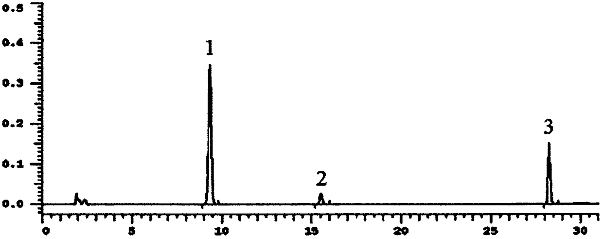 Method for determining content of three flavone components in kidney-tonifying and toxin-drawing granule