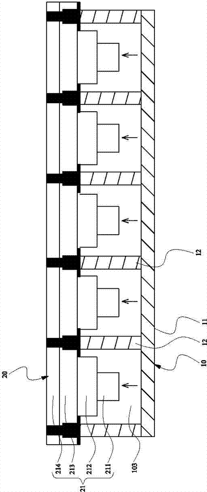 Planting bed composite structure for high-density indoor planting