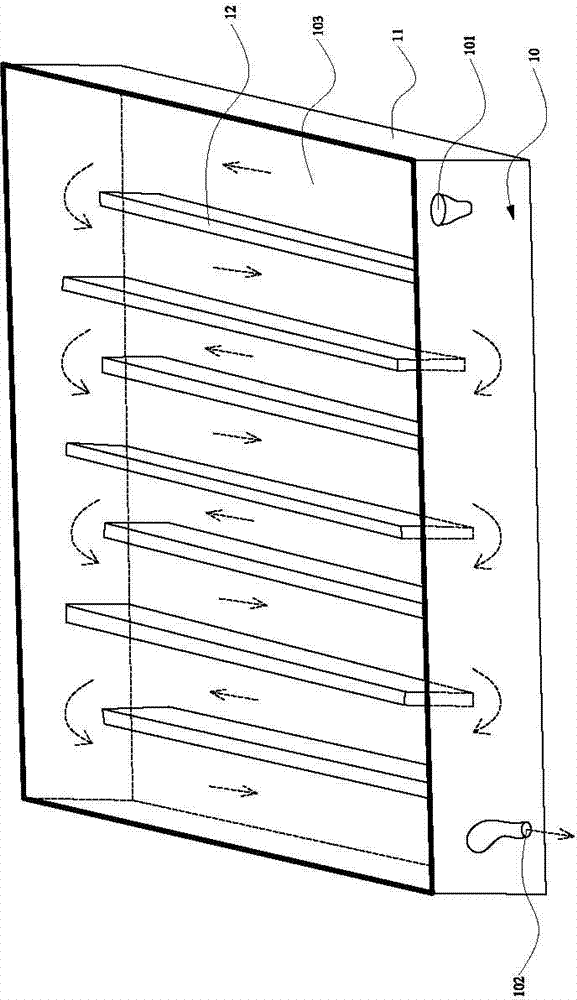 Planting bed composite structure for high-density indoor planting