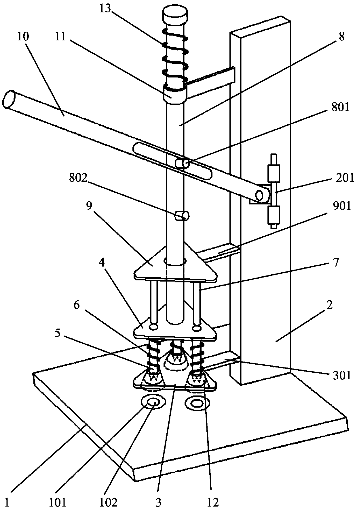 Hawthorn core removing device