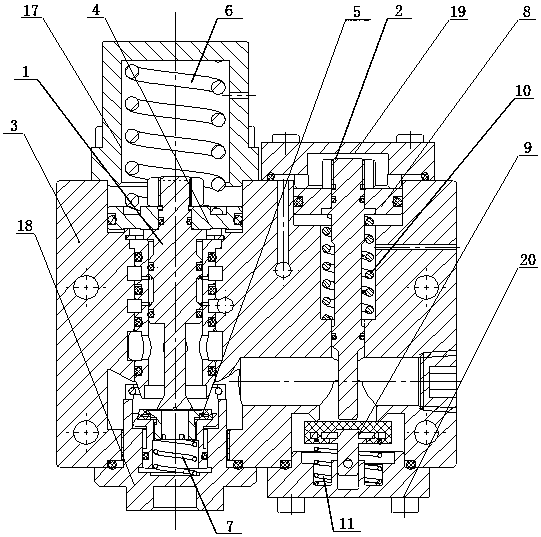 A reconnection valve with automatic switching function