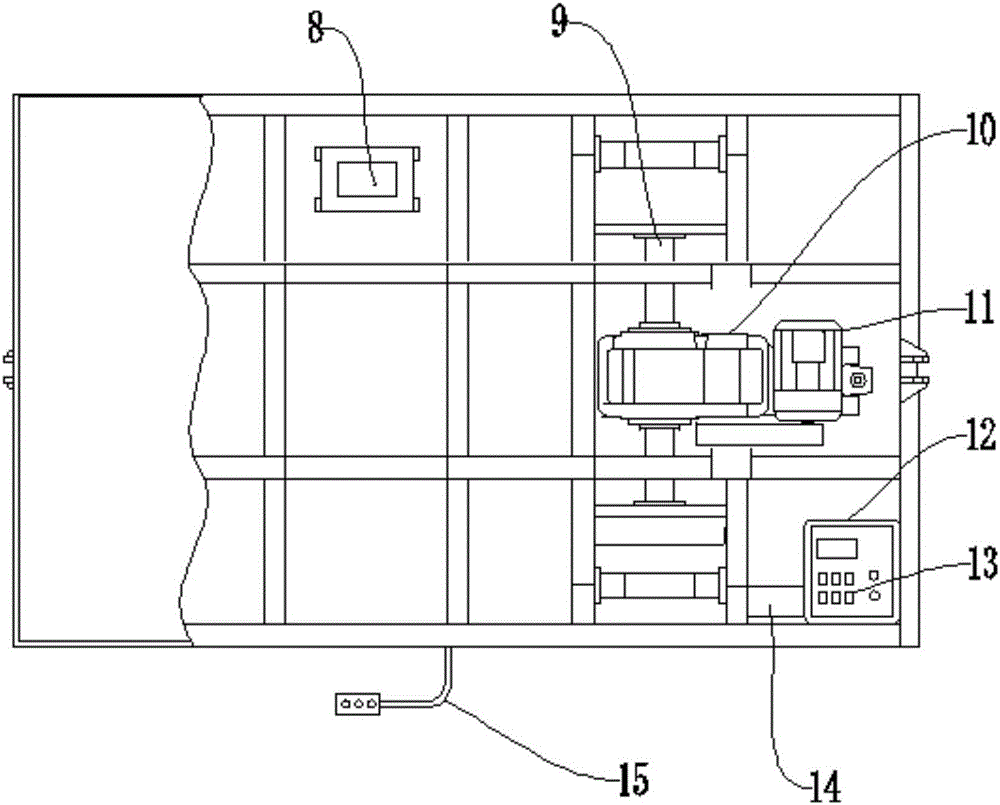 Multifunctional iron scrap cleaning device used for machining factory