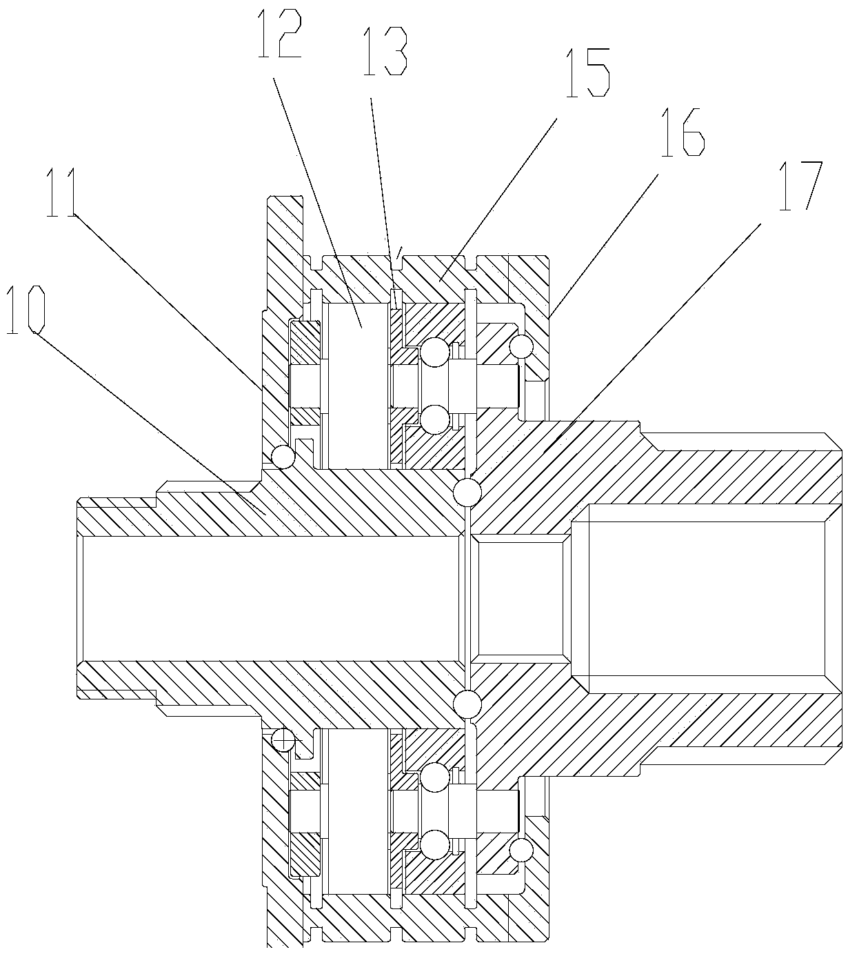 Multi-stage stator and rotor combined motor