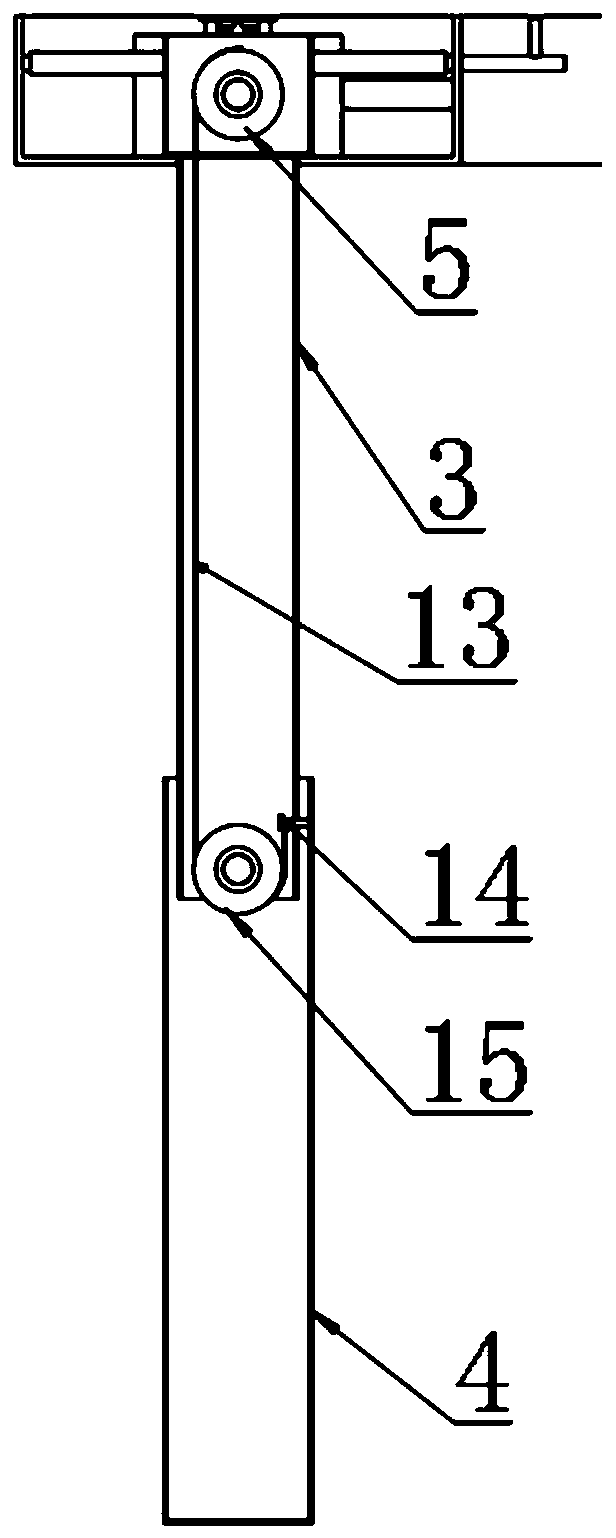 A mechanical three-leg automatic lifting table and its adjustment method