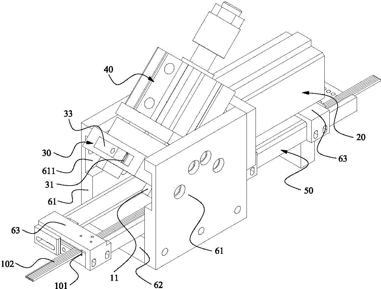 Scribing device of multifunctional fully-automatic terminal crimping machine for flat cables