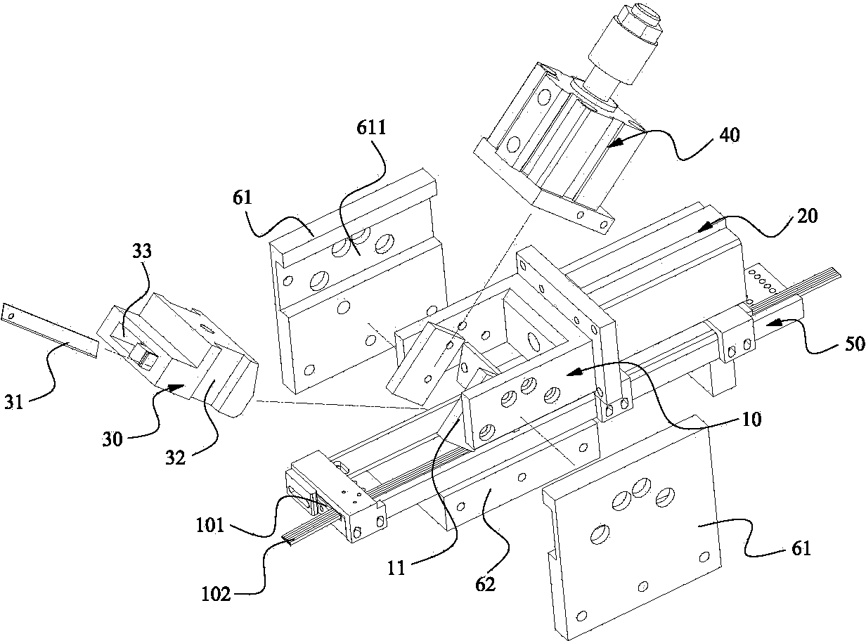 Scribing device of multifunctional fully-automatic terminal crimping machine for flat cables