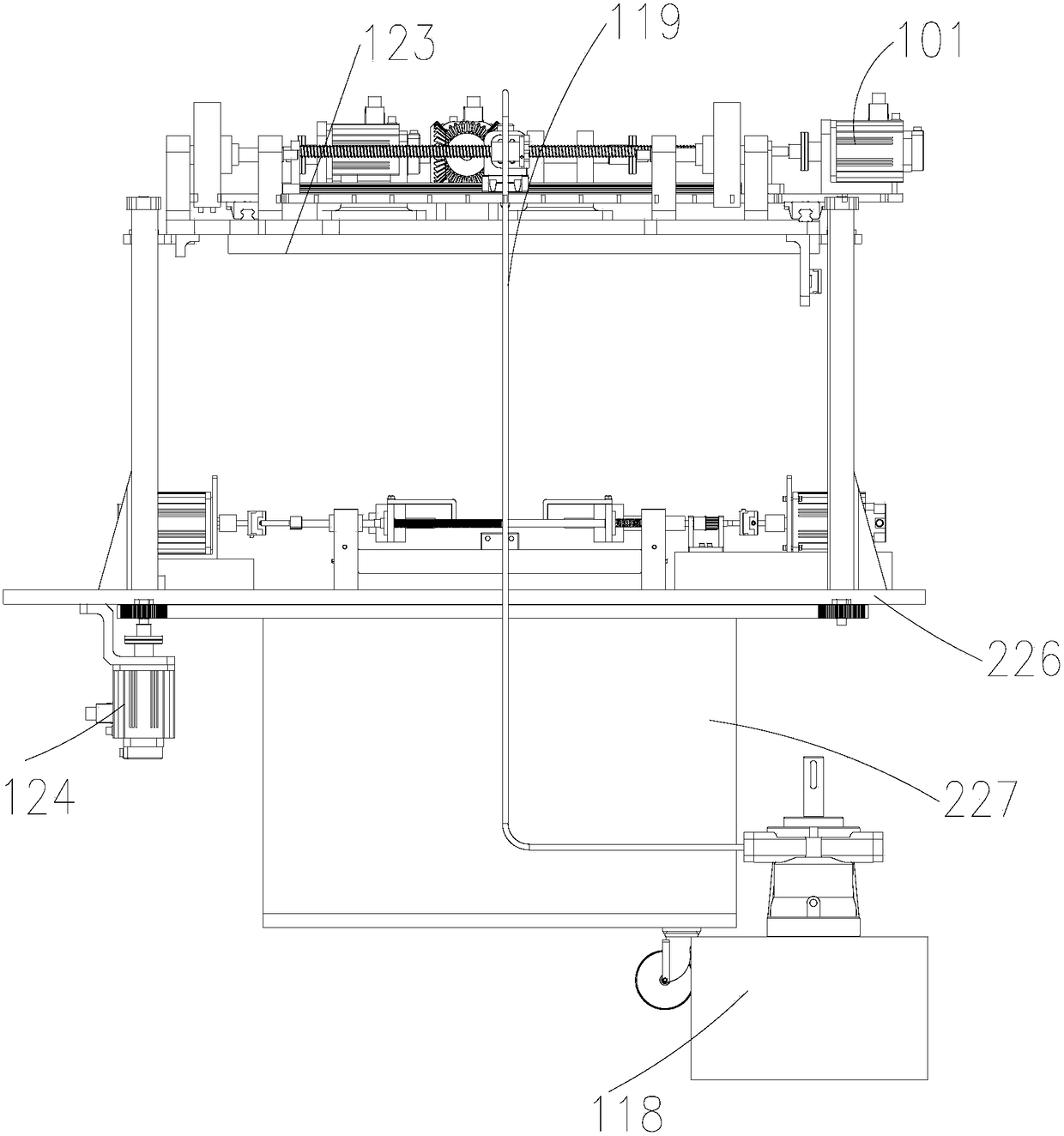 A printer magnetic roller automatic spraying machine