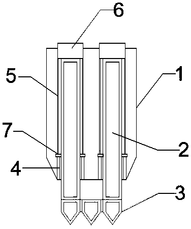 Detachable pile body for civil engineering