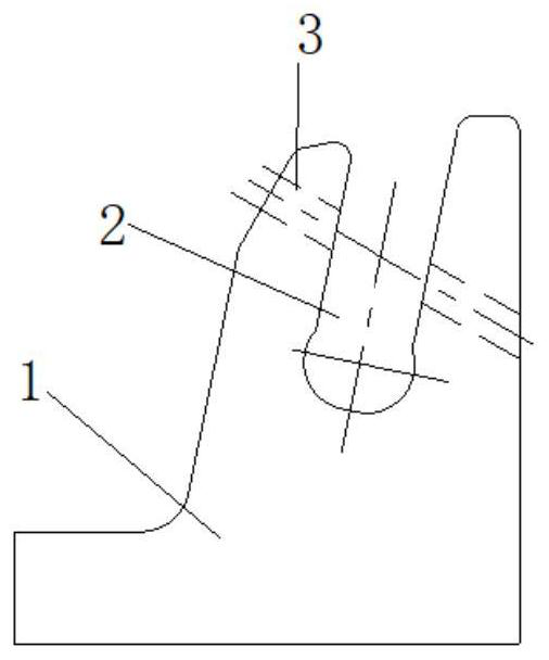 Processing method for push rod connecting base