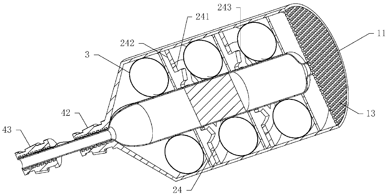 Full-automatic submersible type long-term water sample collector