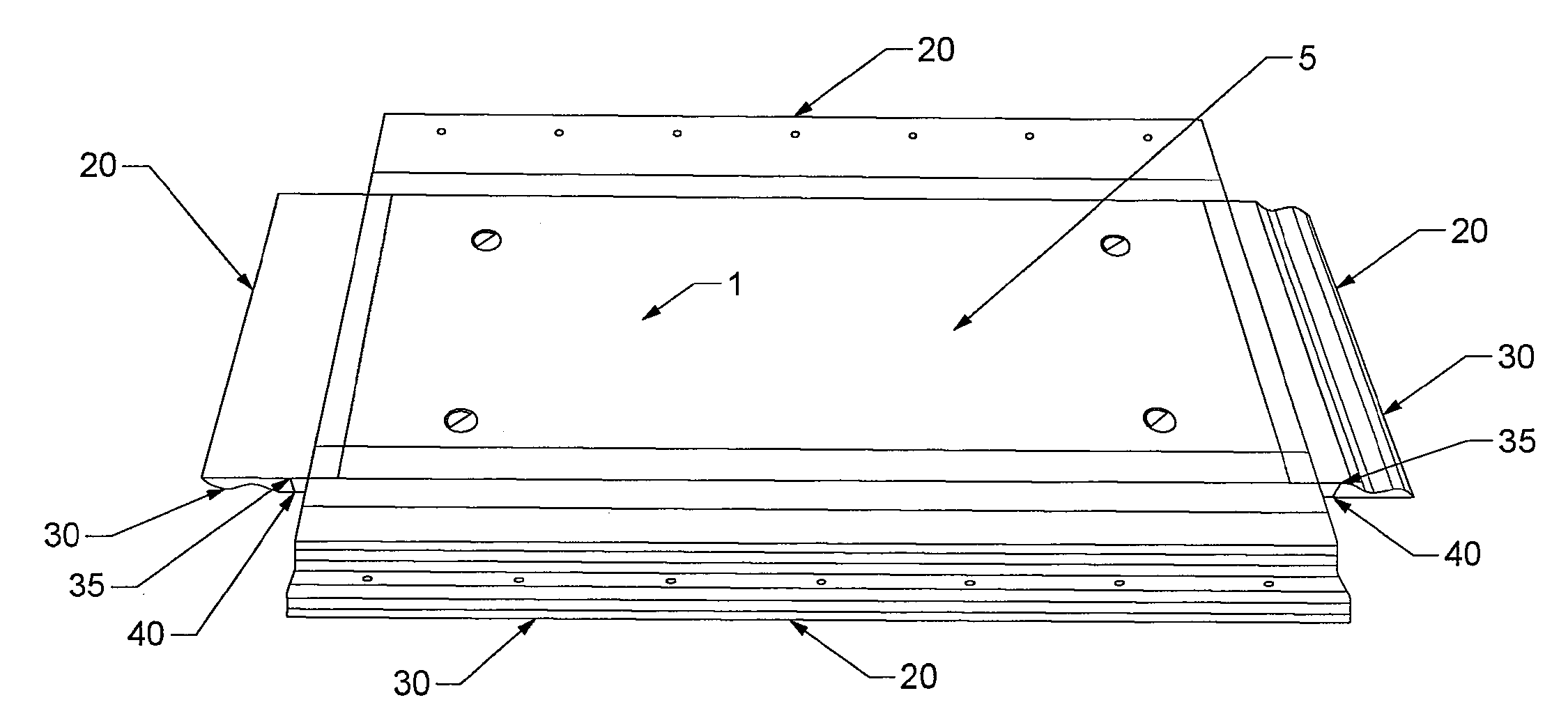 Multi-purpose panels with a modular edge