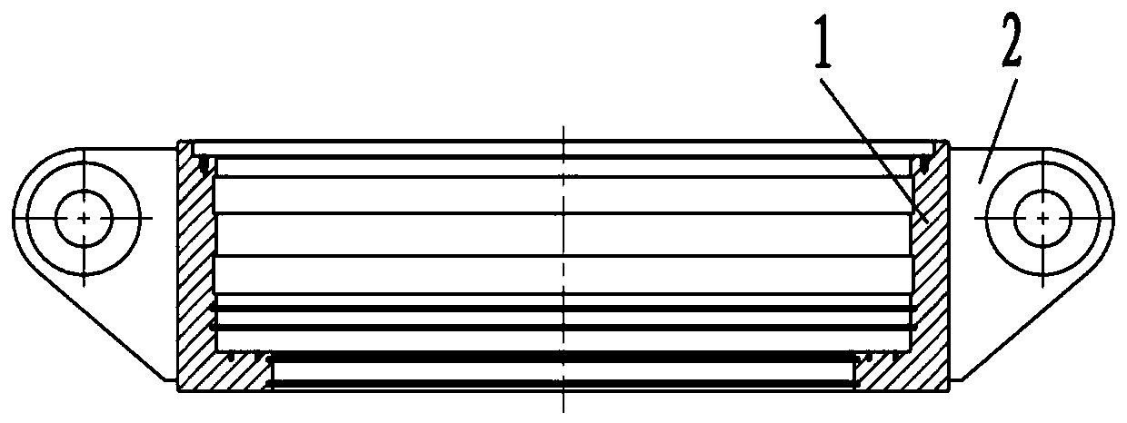 Riser tensioning ring and pressure-bearing ring assembly welding method