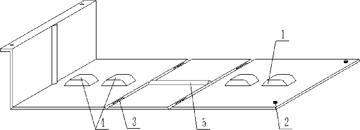 Mold for molding hollow thin wall component for filling concrete