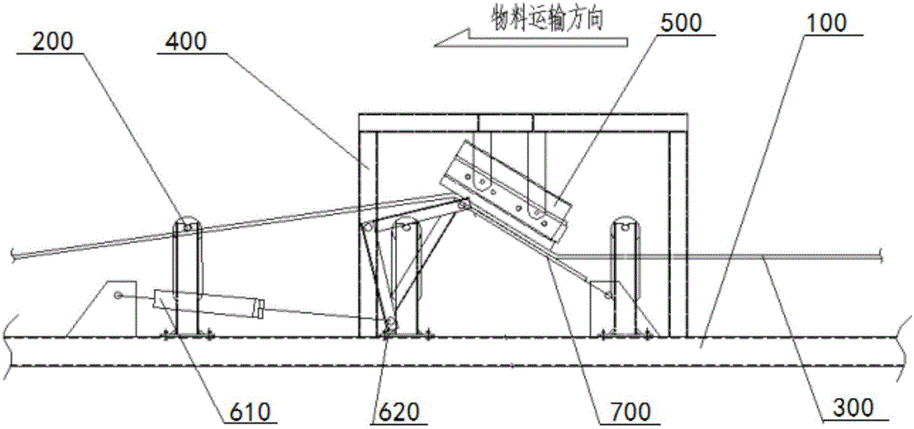 Novel plough type discharging device